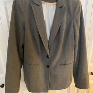 Long Tall Sally. Grey Wool Suit. Size 12 Tall